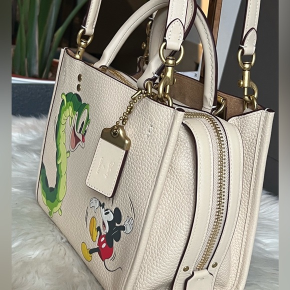 💰SOLD - CH461 - Disney X Coach Rogue 25 with Mickey Mouse and Caterpillar - Picture 4 of 16